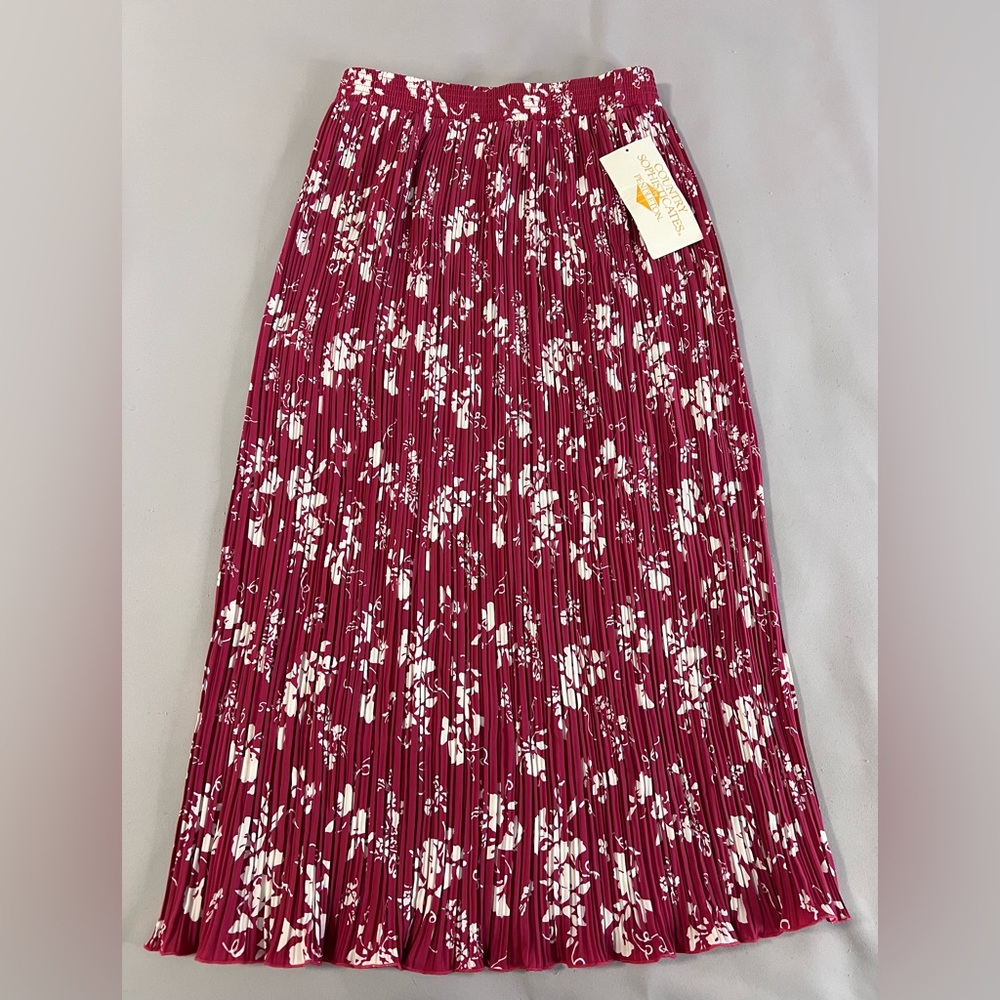 VTG Country Sophisticates By Pendleton Women Red Floral Skirt Sz 12 Made In USA‎